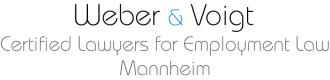 Weber & Voigt Certified Lawyers for Employment Law in Mannheim